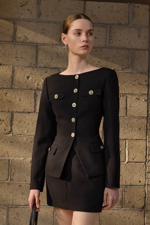 YY_Fragrance style breasted jacket