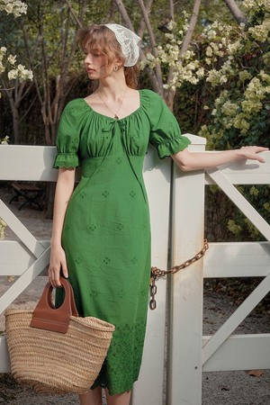 SR_Industry positioning jacquard dress