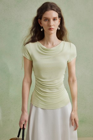 Elegant waist slim top_3color