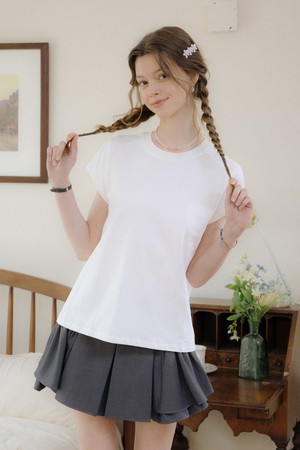Basic short sleeves top_2color