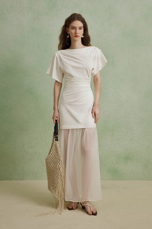 Sense stitched mesh dress