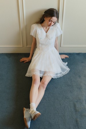 Sweet doll puff sleeve dress