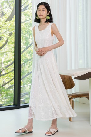 Double lace dress_2color
