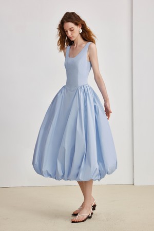 French bud strap dress_2color
