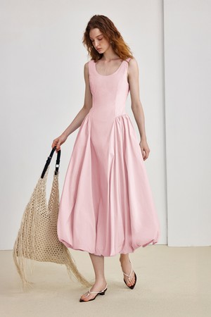 French bud strap dress_2color