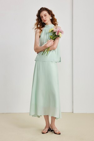 Temperament french long skirt_3color