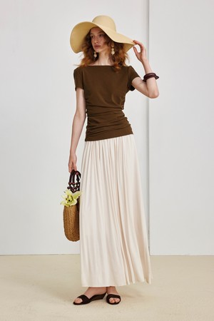 Elegance goddess pleated skirt_2color