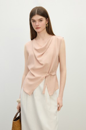 Side string sleeveless top_2color