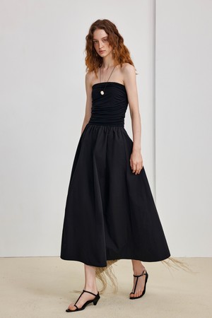 Sleeveless waist dress_2color