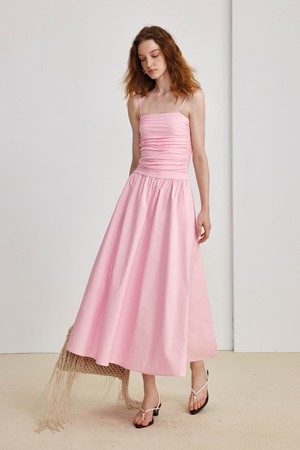 Sleeveless waist dress_2color