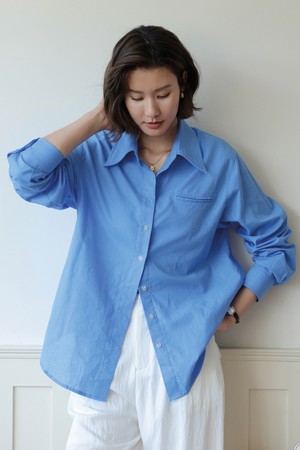 Worn french blue shirt