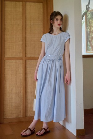 ワンピース [Cest Moidew] Ribbon embroidery pocket dress Ribbon embroidery pocket dress_Cest Moidew - 코오롱몰