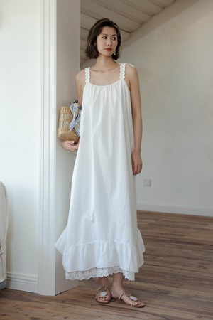 Luxury lace stitching fairy dress