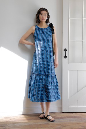 Bohemian sleeveless vest dress