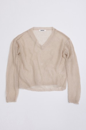 Hollow knit top_3color