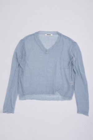 Hollow knit top_3color