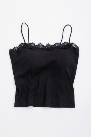 Lace neckline tank top_3color