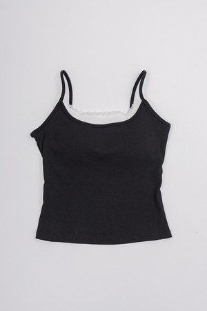 Two fake pieces lace tank top_3color