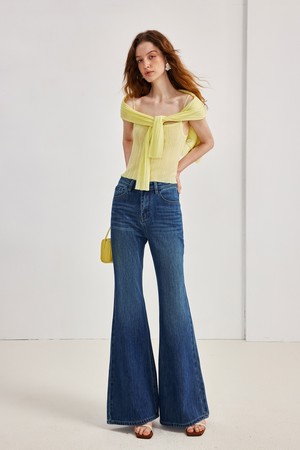 Commuter slim fit flared pants_2color