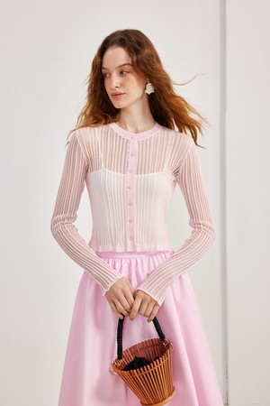Tulle breathable air cardigan_3color