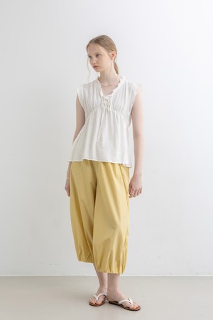 Leg banding pants_Yellow