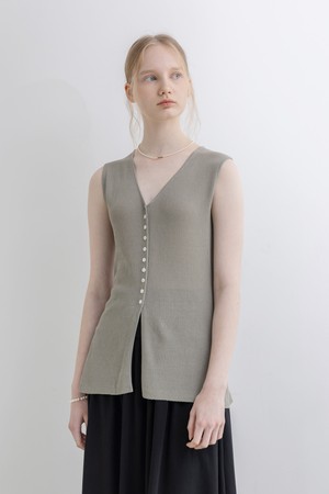Cool button knit_2color
