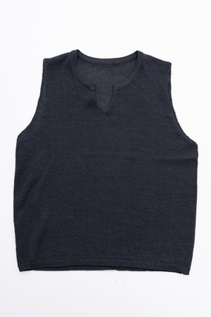 Sleeveless knit top_2color