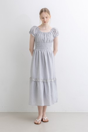 Puff cuffs dress_2color