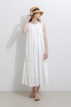 Simple round neck dress_2color