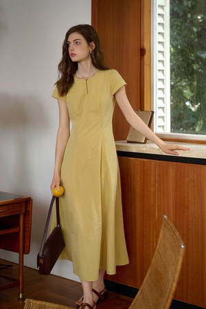 One-button multi-piece dress