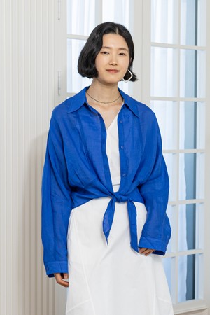 Knit vela shirt_2color