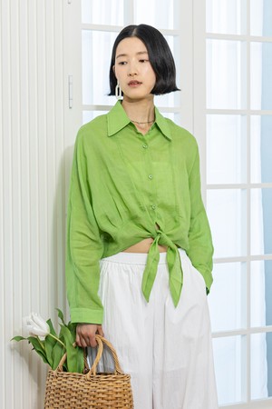 Knit vela shirt_2color