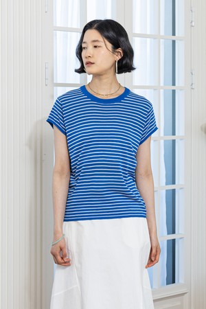 Blue stripes top