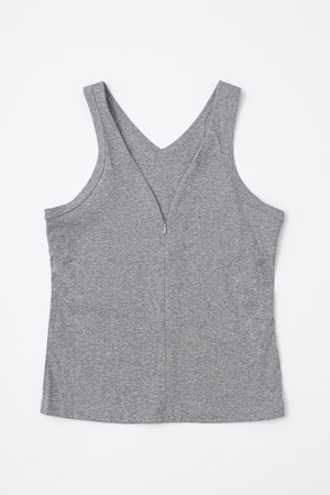 Zipper sleeveless top_2color