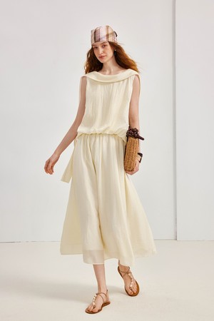 Sense streamer sleeveless dress