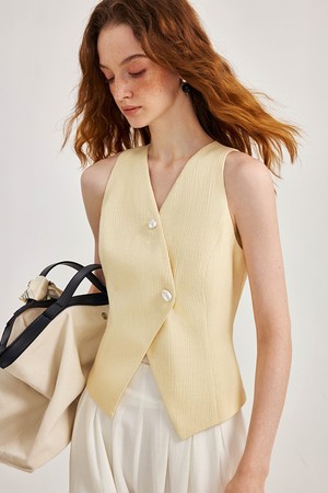 Classic temperament vest_2color