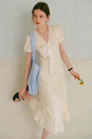 ★Cest Moidew★ Cest_Heart dot bow camisole dress Designer fashion, Seoul-fully created | W Concept