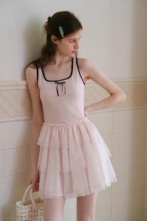 Ballet style sleeveless dress