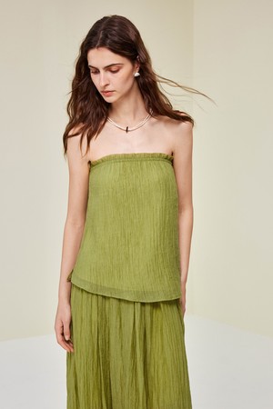 Tencel shoulder commuter top_2color
