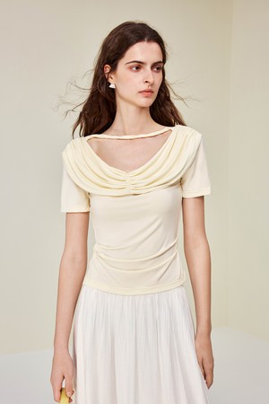 Cropped shoulder top