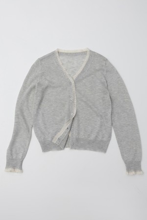 Lace knitted cardigan_4color