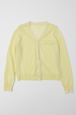 Lace knitted cardigan_4color