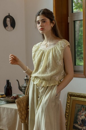 Classic pattern top_YELLOW