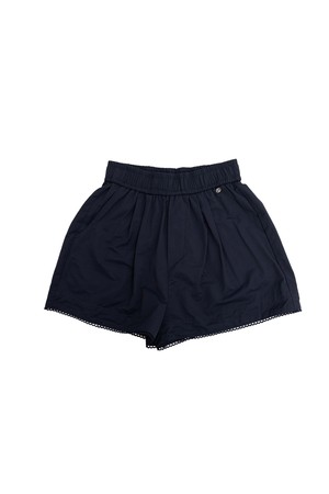 Lace hem loose pants_2color