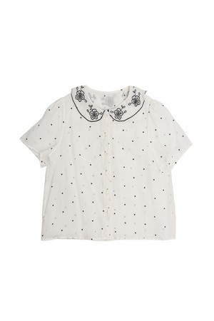 Romantic polka dots shirt_2color
