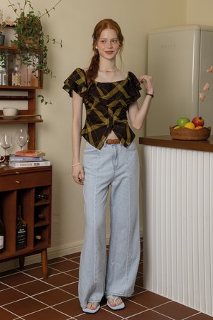 Summer loose denim pants_2color