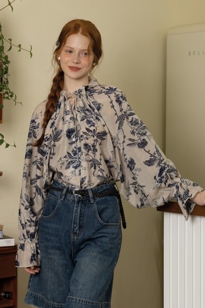 Ink graden loose blouse_GRAY