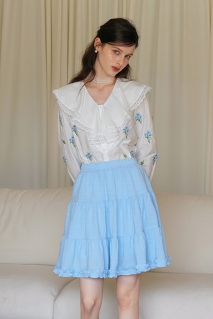 Ruffle banding cake skirt