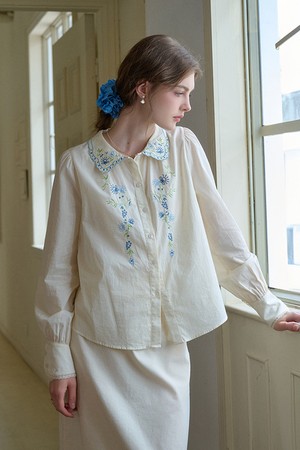 Temperament doll collar shirt