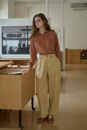 French sickle pants_2color